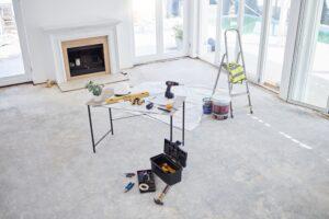 home renovation living room